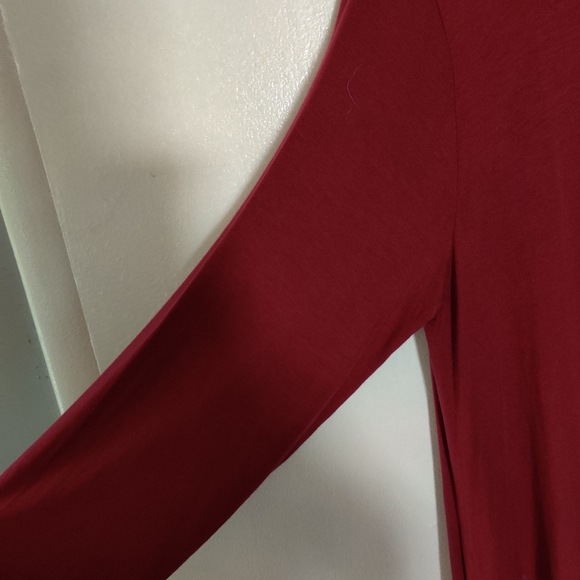 Bellamie Merlot Rayon Dress - Picture 5 of 6